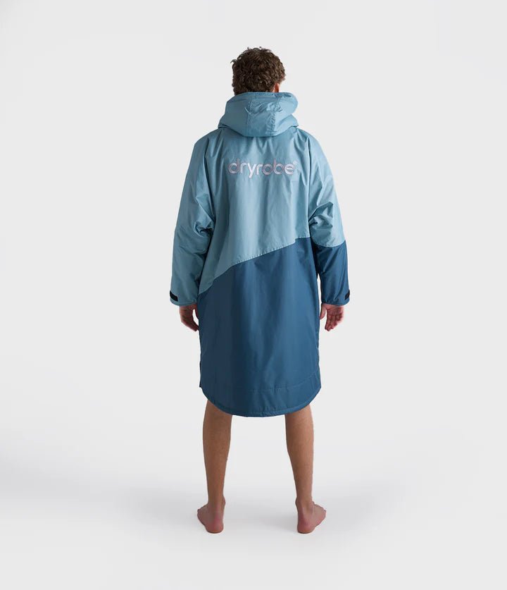 Advance - Poncho Impermeable Zippé Adulte Manches Longues Bleu / GrisPonchosDryrobe