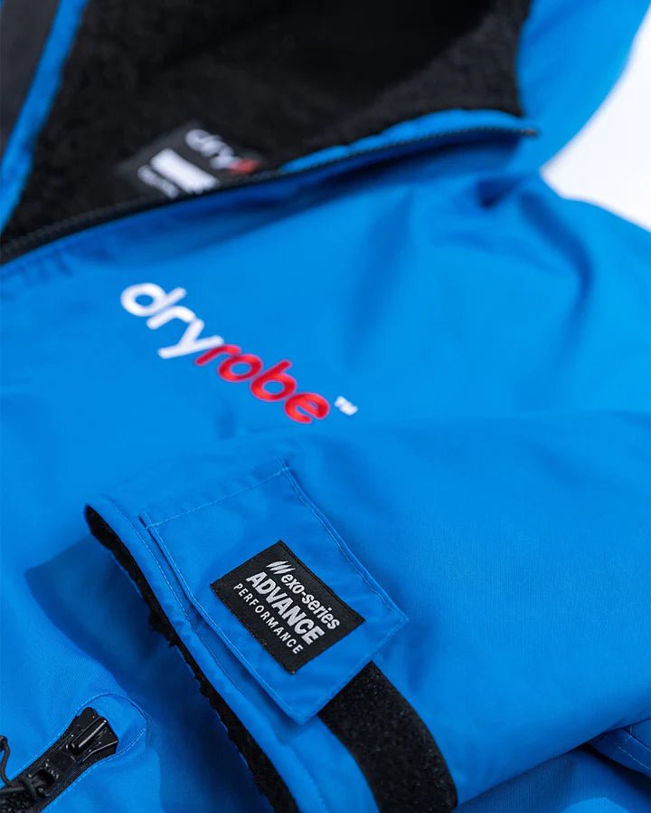 Advance - Poncho Impermeable Zippé Adulte Manches Longues Bleu / NoirPonchosDryrobe