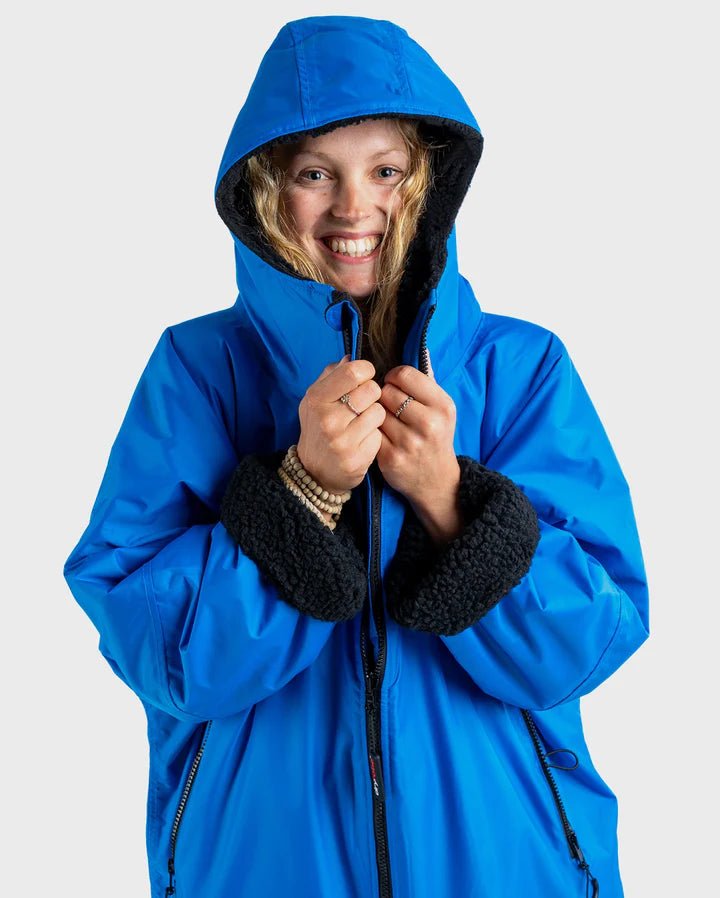 Advance - Poncho Impermeable Zippé Adulte Manches Longues Bleu / NoirPonchosDryrobe