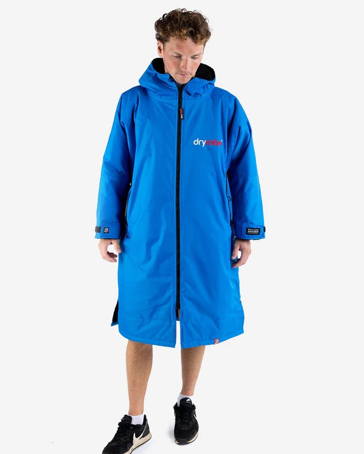 Advance - Poncho Impermeable Zippé Adulte Manches Longues Bleu / NoirPonchosDryrobe