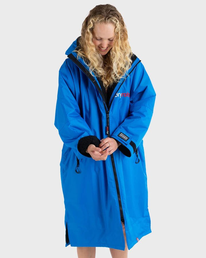 Advance - Poncho Impermeable Zippé Adulte Manches Longues Bleu / NoirPonchosDryrobe