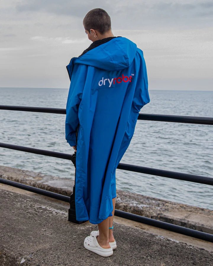 Advance - Poncho Impermeable Zippé Adulte Manches Longues Bleu / NoirPonchosDryrobe