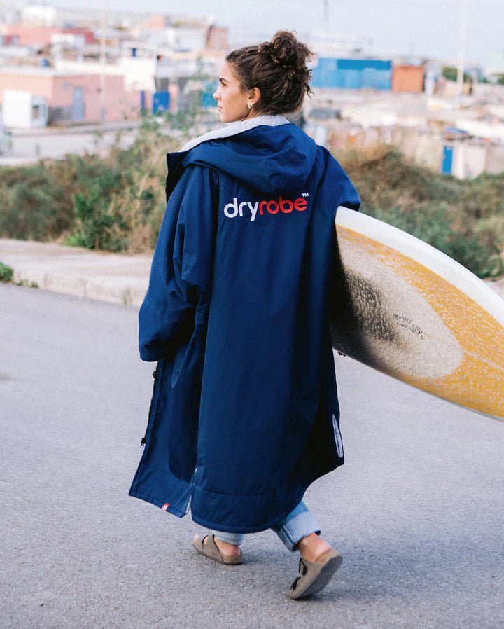 Advance - Poncho Impermeable Zippé Adulte Manches Longues Navy / GrisPonchosDryrobe
