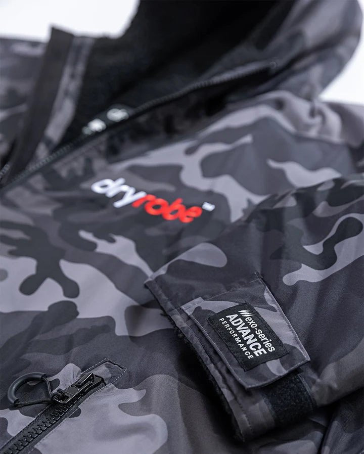 Advance - Poncho Impermeable Zippé Adulte Manches Longues Noir/CamoPonchosDryrobe