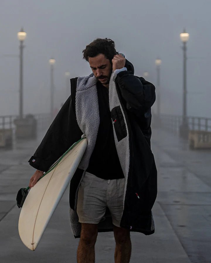 Advance - Poncho Impermeable Zippé Adulte Manches Longues Noir/GrisPonchosDryrobe