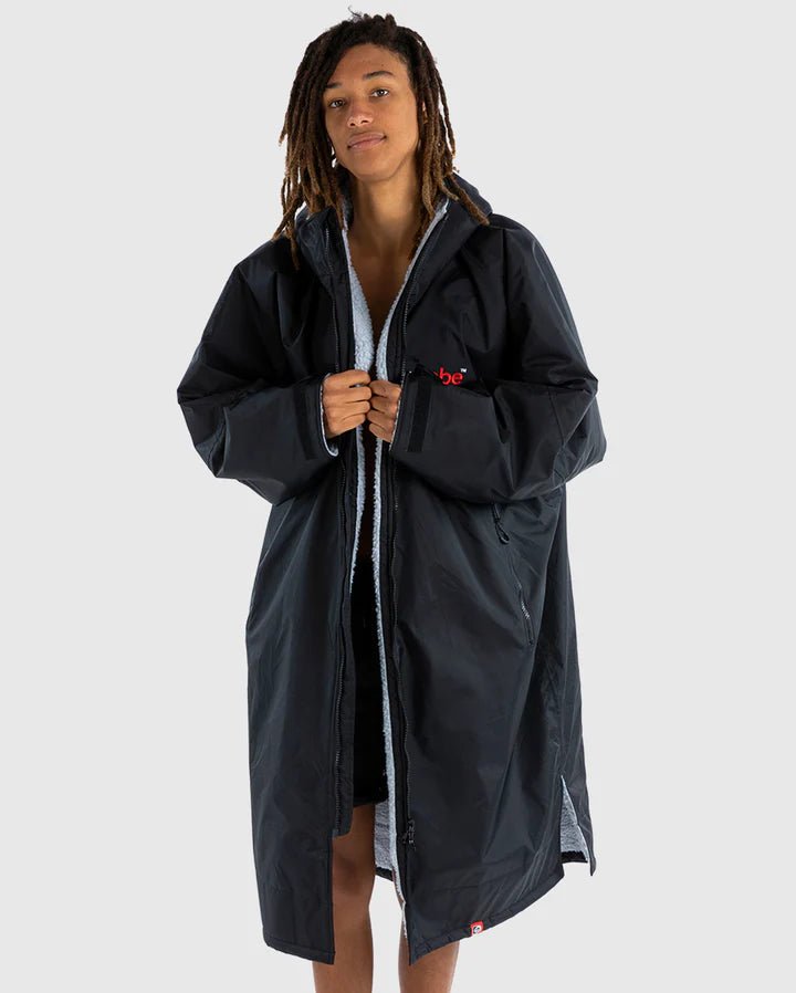 Advance - Poncho Impermeable Zippé Adulte Manches Longues Noir/GrisPonchosDryrobe