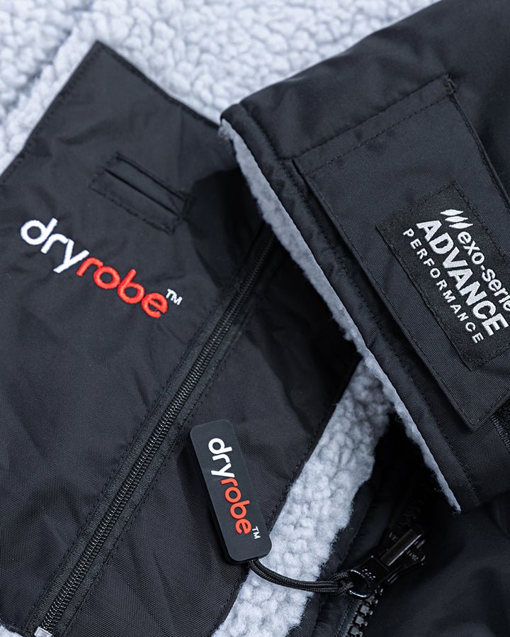 Advance - Poncho Impermeable Zippé Adulte Manches Longues Noir/GrisPonchosDryrobe