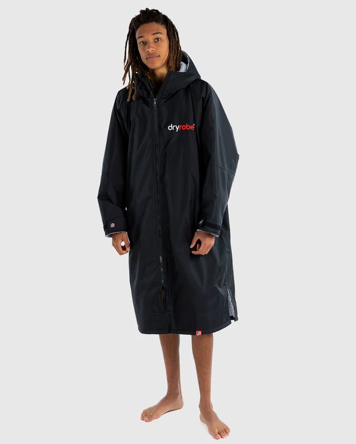 Advance - Poncho Impermeable Zippé Adulte Manches Longues Noir/GrisPonchosDryrobe
