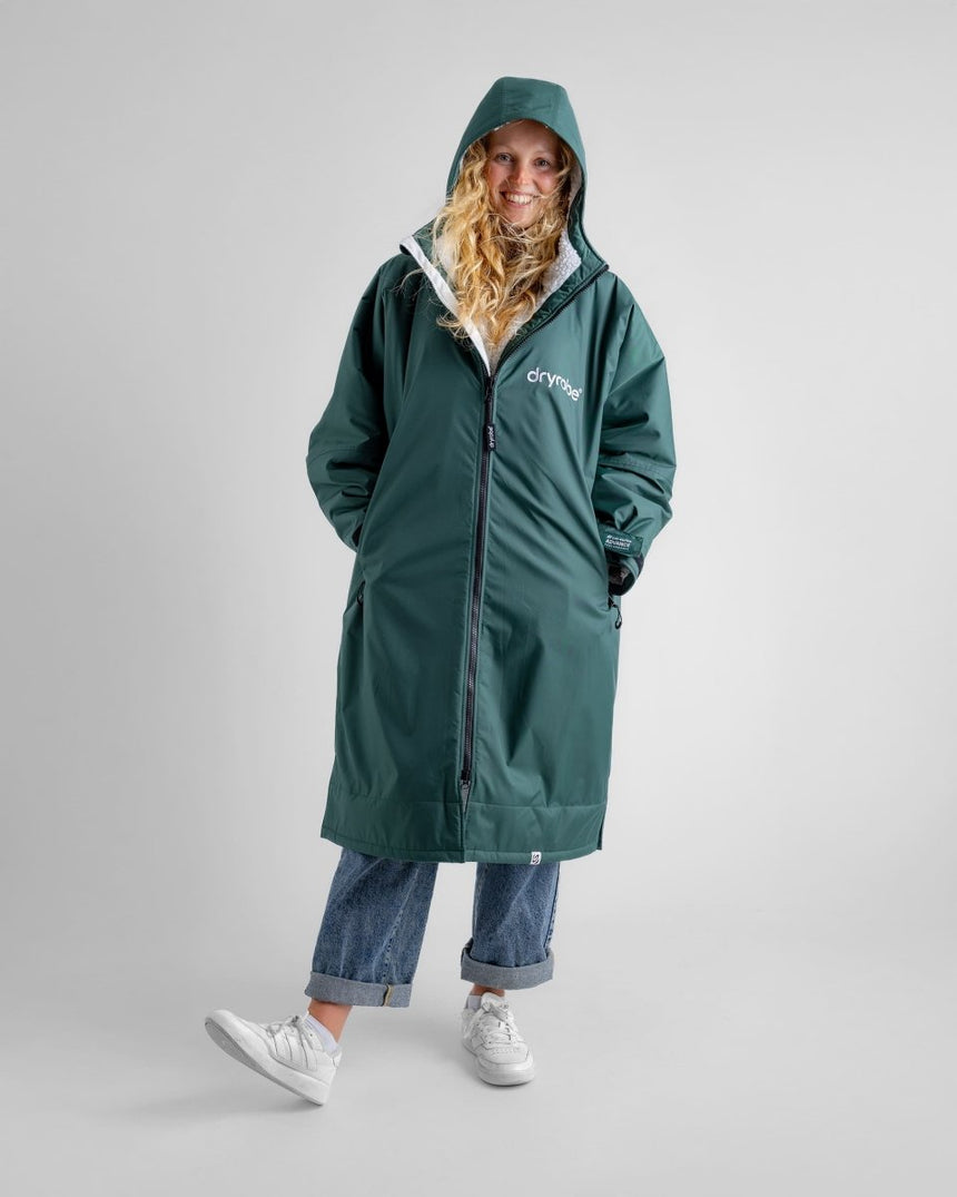 Advance - Poncho Impermeable Zippé Adulte Manches Longues VertPonchosDryrobe