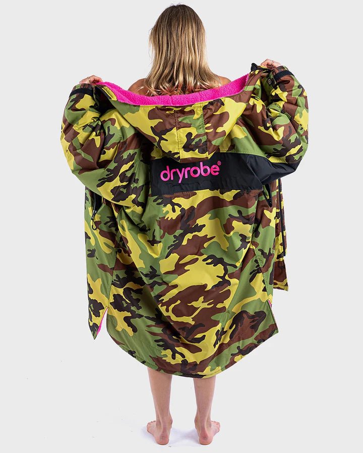 Advance - Poncho Impermeable Zippé Adulte Manches Longues Vert CamoPonchosDryrobe