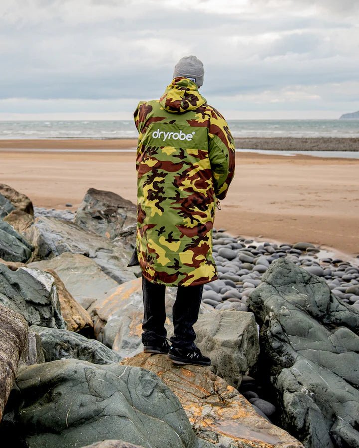 Advance - Poncho Impermeable Zippé Adulte Manches Longues Vert CamoPonchosDryrobe