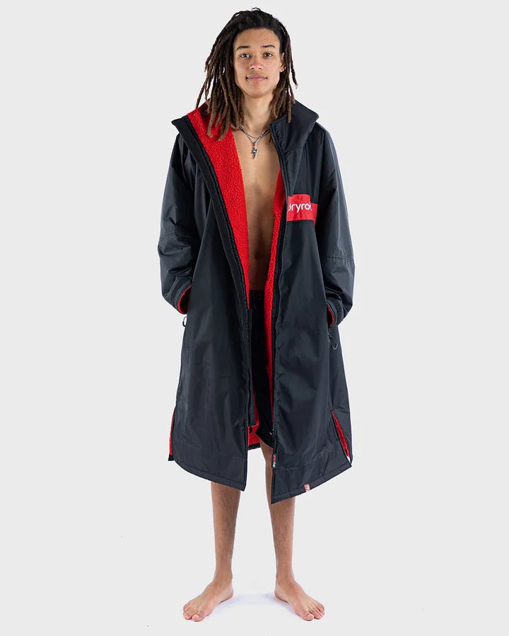 Advance - Poncho Impermeable Zippé Adulte ML Remix Noir / RougePonchosDryrobe