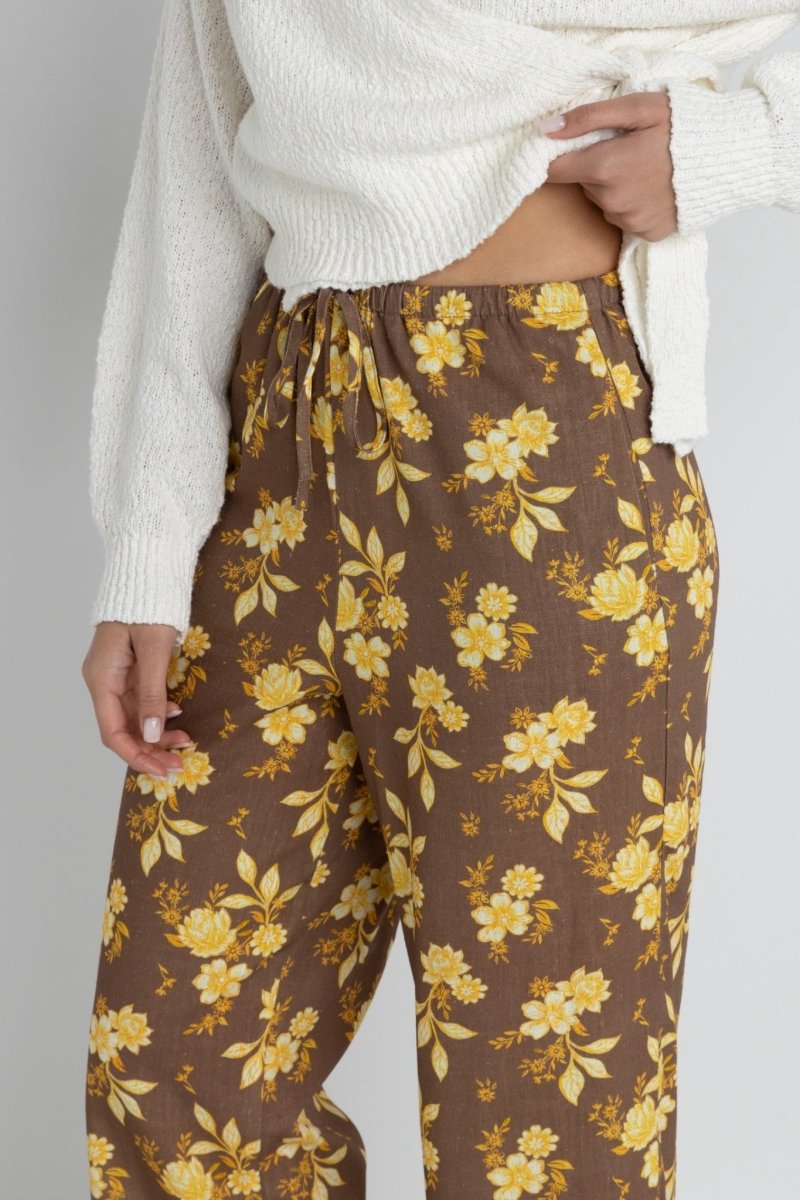 Anika Floral Drawstring - Pantalon FemmePantalonsRhythm