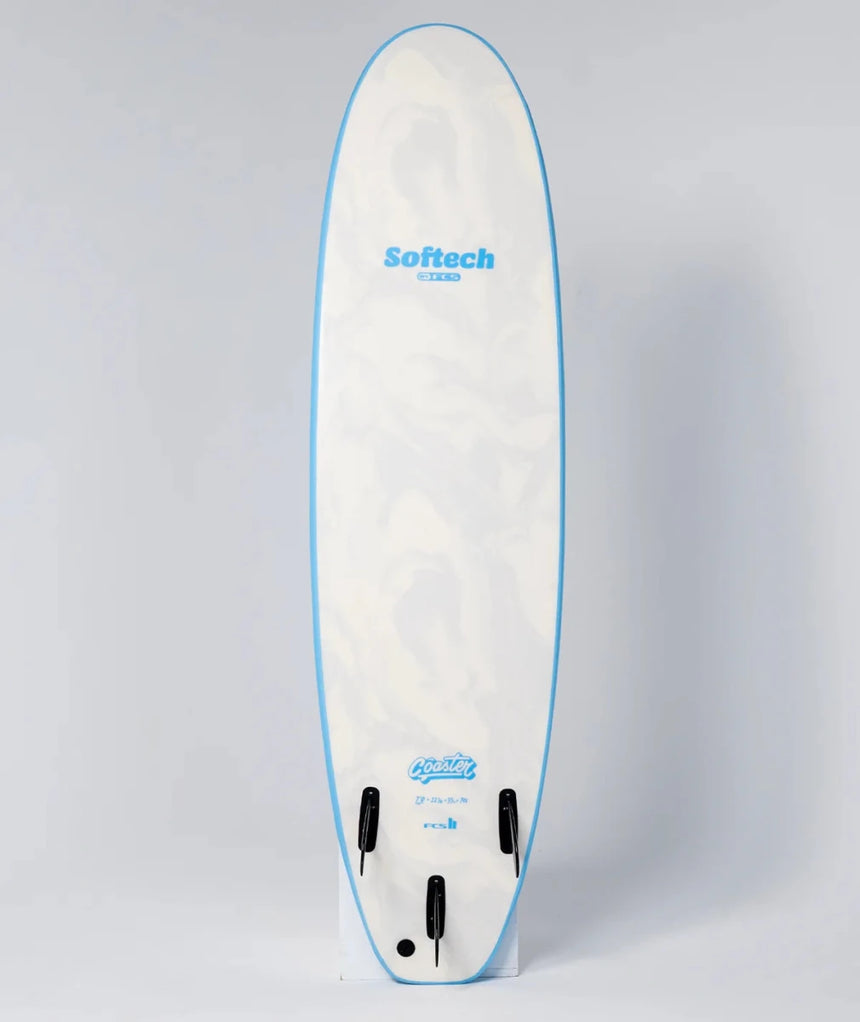 Coaster FCS II Sky Blue - Planche De Surf SoftboardSoftboardSoftech