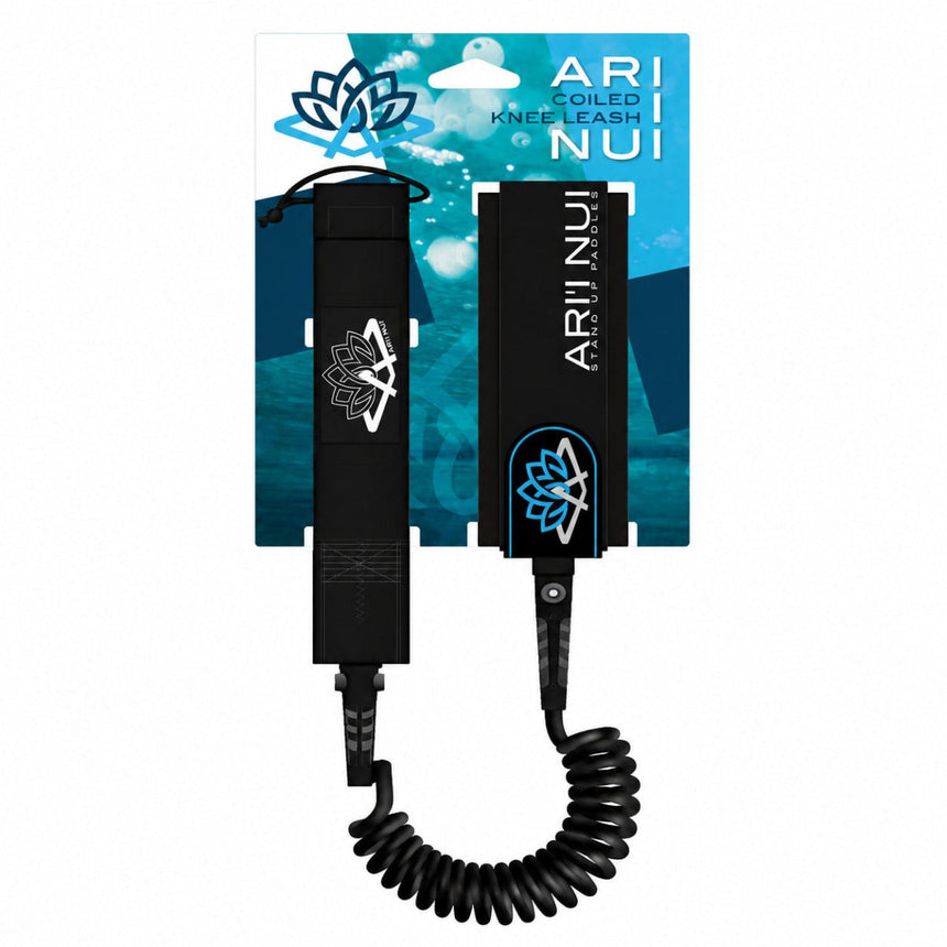 Coiled 9mm - Leash De Paddle Genou 9"0LeashsAri'inui