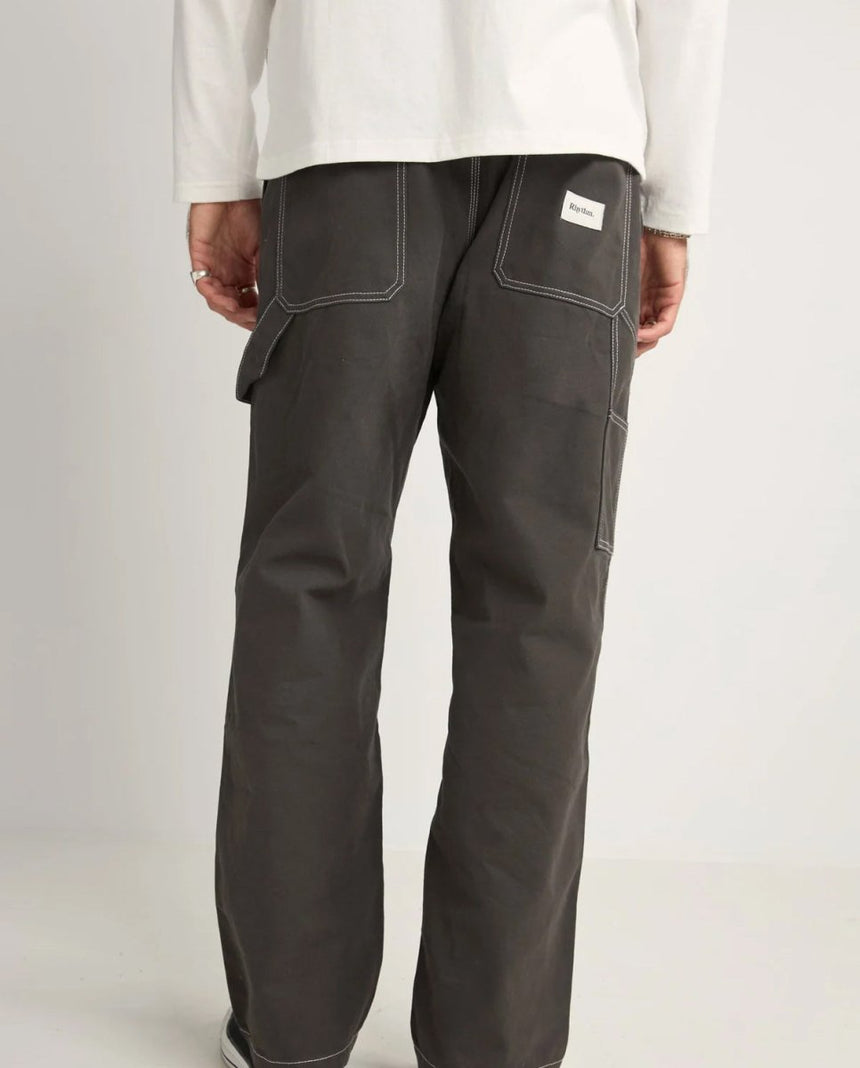 Contrast Stitch Carpenter Pantalon Homme#PantalonsRhythm