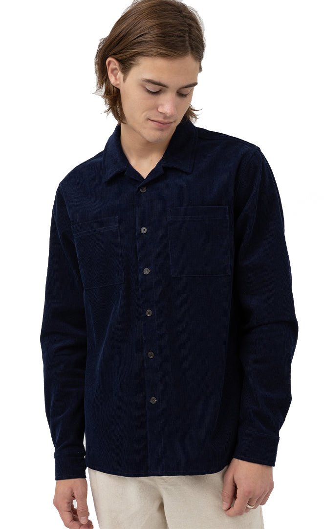 Corduroy Chemise Manches Longues Homme#ChemisesRhythm
