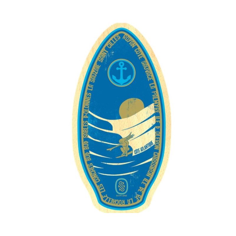Cote Atlantique 41 - Planche De Skimboard Bois