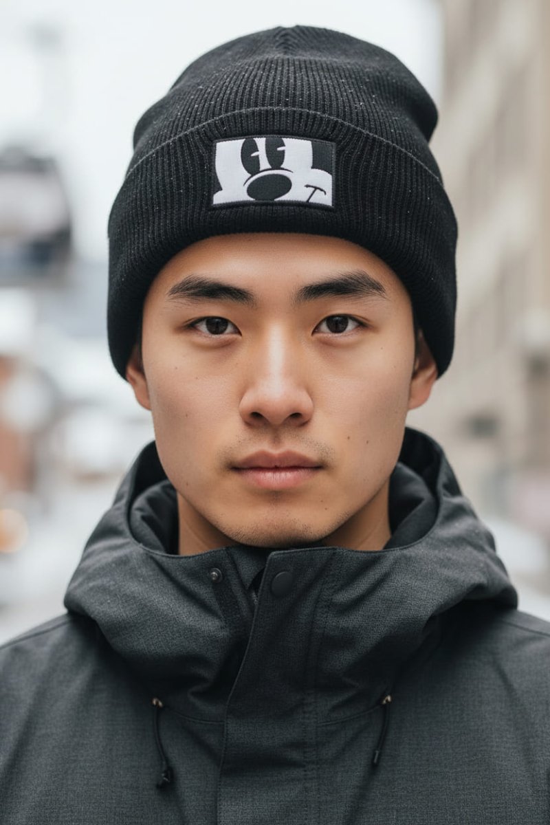 CROPPED MICKEY FOLD BEANIE NEFFBonnetsNeff