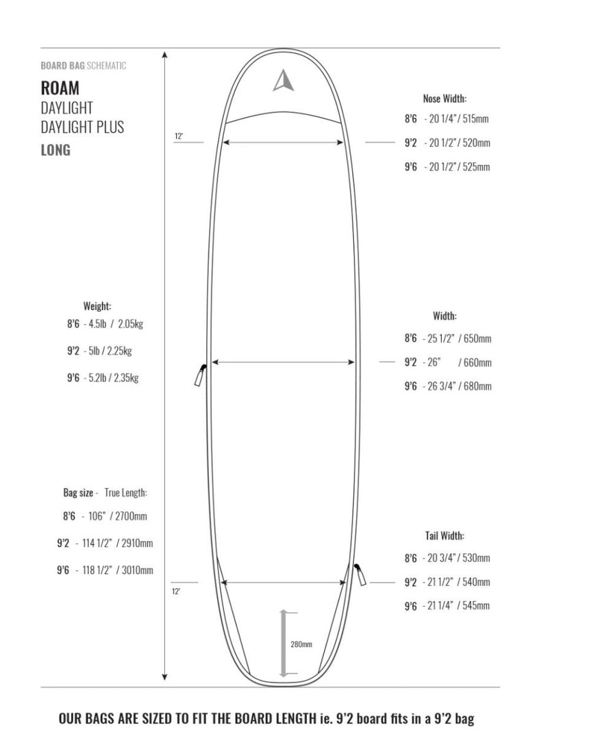 Day Lite Plus 5Mm Housse De Surf LongboardHousses SurfRoam