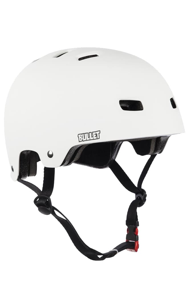 Deluxe T35 Casque Skate Roller Matt White Adulte#CasquesBullet