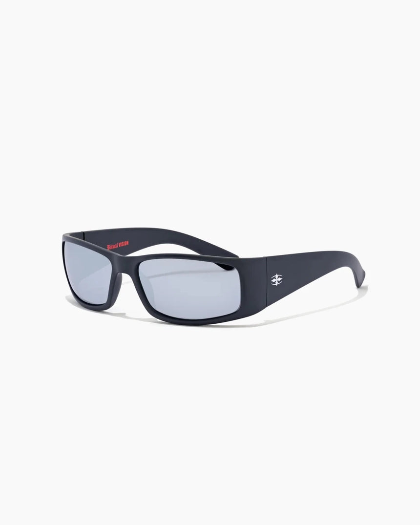 Doomsday Machine Matte Black/Silver Grey Polarised - Lunettes de SoleLunettes De SoleilRitual Vision