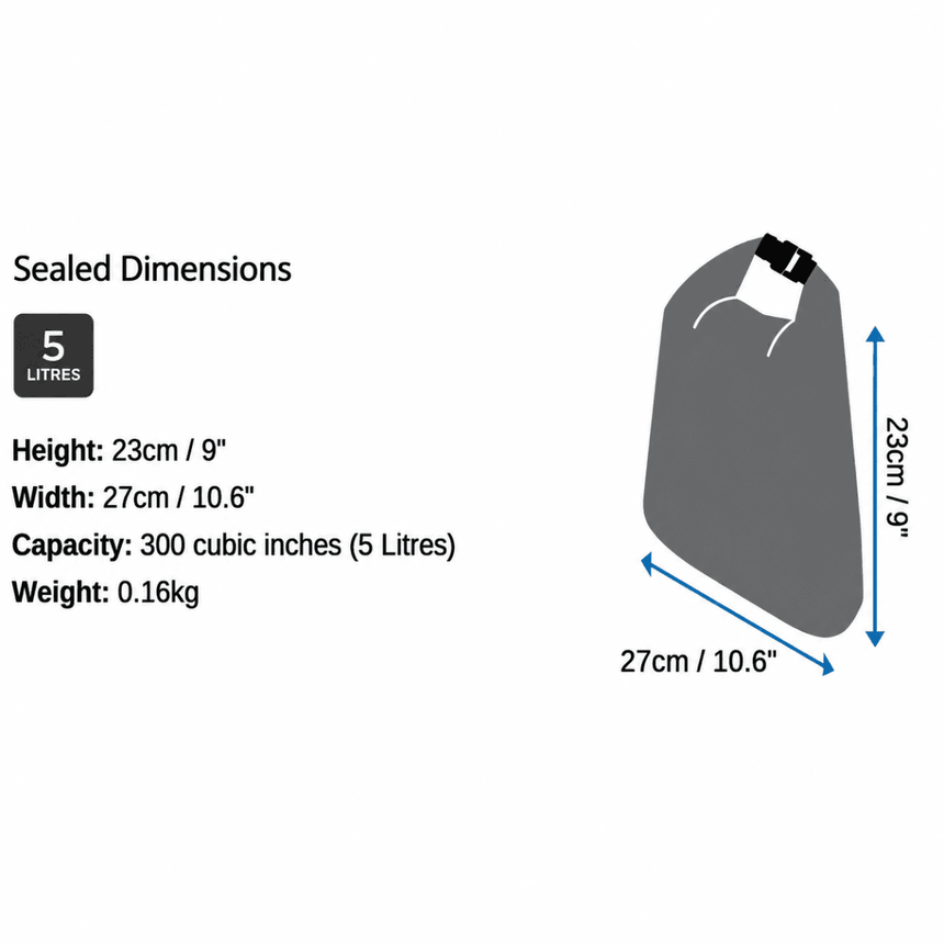 Dry Flat Bag - Sac En Bandouillere Étanche 5 L JauneShoulder BagOverboard