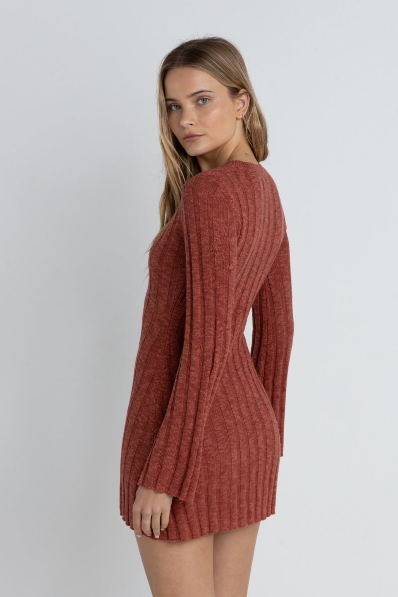 Empire L/S Knit - Robe Courte FemmeDressRhythm