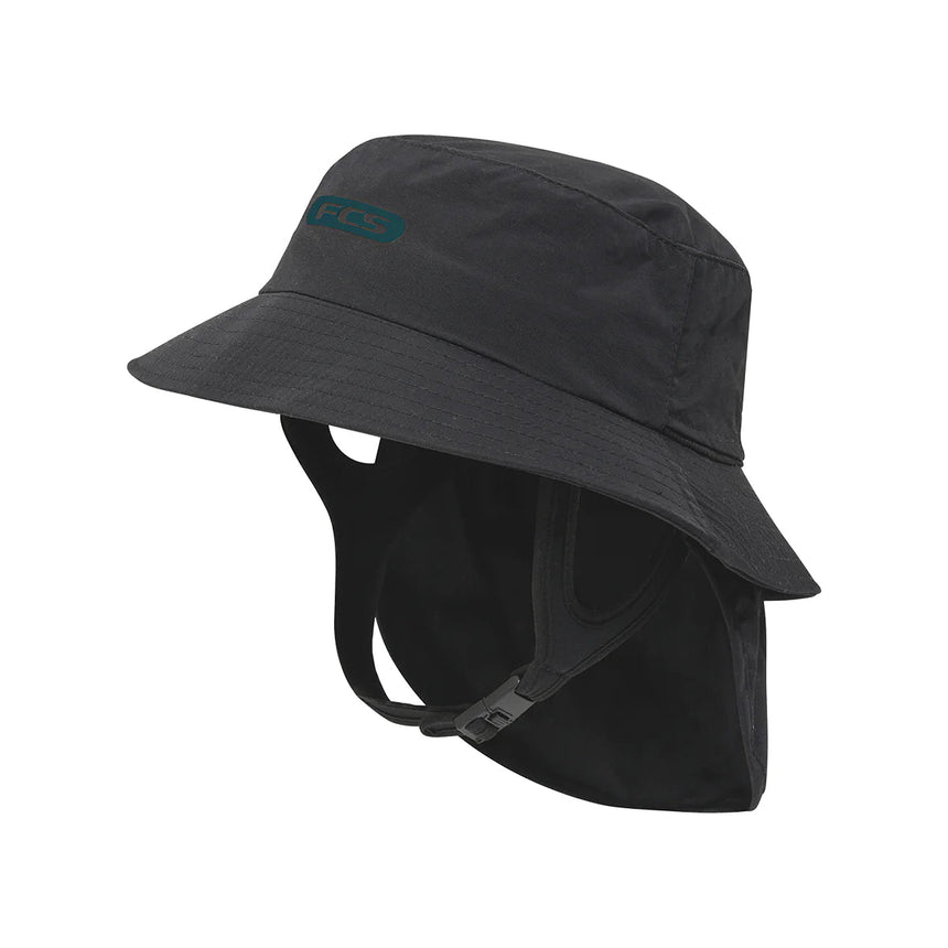 Essential Surf Bucket Hat Black/Teal - Bob de SurfChapeauxFcs