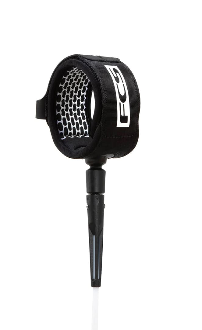 FCS All Round Essential White/Black leash de surf#LeashsFCS