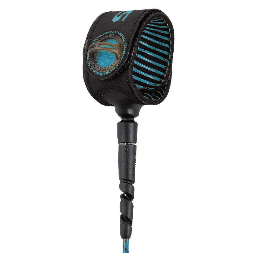 FCS Freedom Helix 6’ Comp Blue/Black leash de surf#LeashsFCS