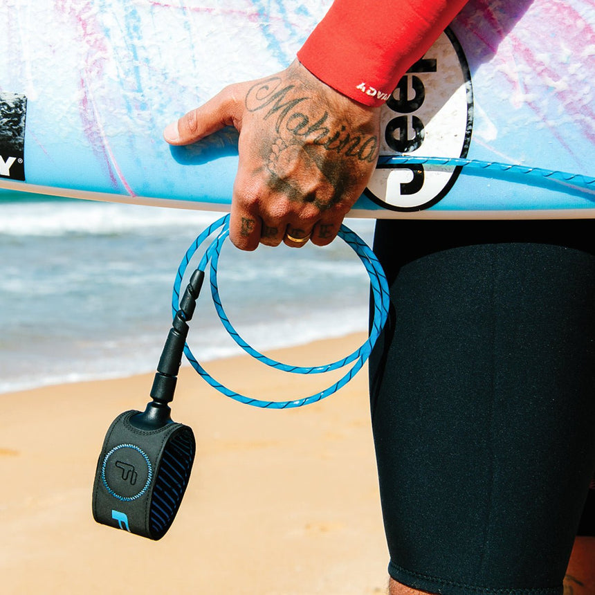 FCS Freedom Helix All Round Tranquil Blue/Black - Leash de SurfLeashsFcs