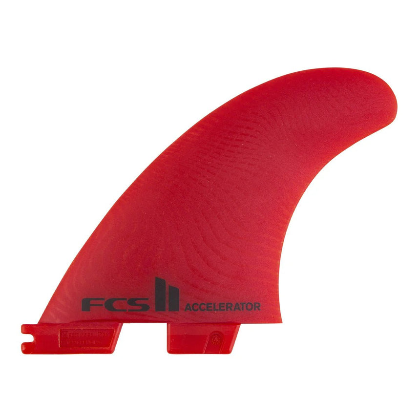 FCS II Accelerator Neo Glass Tri Fins Red#DérivesFcs
