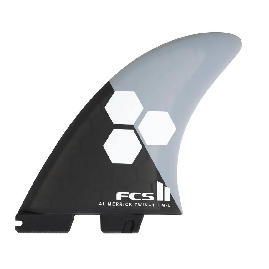 FCS II AM Twin+1 PC Grey/Charcoal Retail Fins - Derives de SurfDérivesFcs