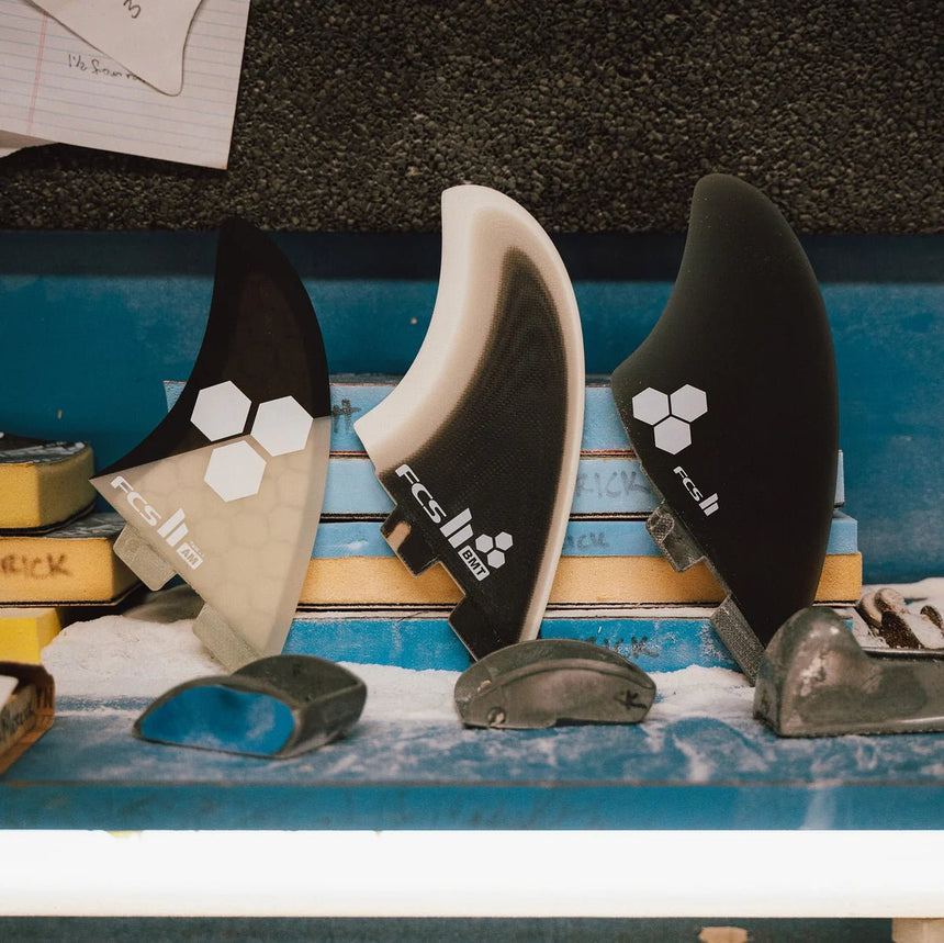 FCS II BM PG Twin Retail Fins Black/Grey/White#DérivesFcs