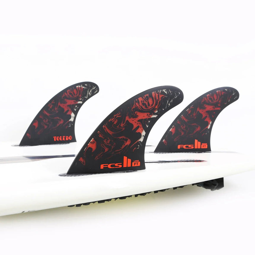 FCS II FT PC Tri Retail Fins Black/Red#DérivesFcs