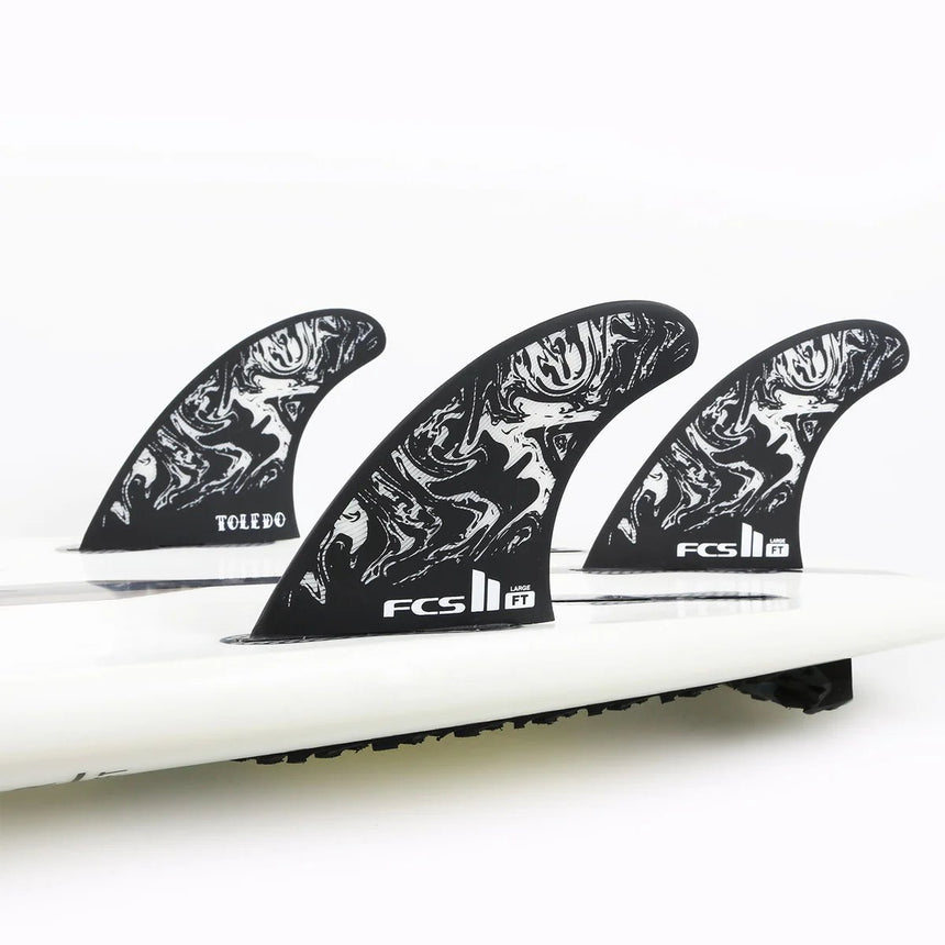 FCS II FT PC Tri Retail Fins Black/White#DérivesFcs