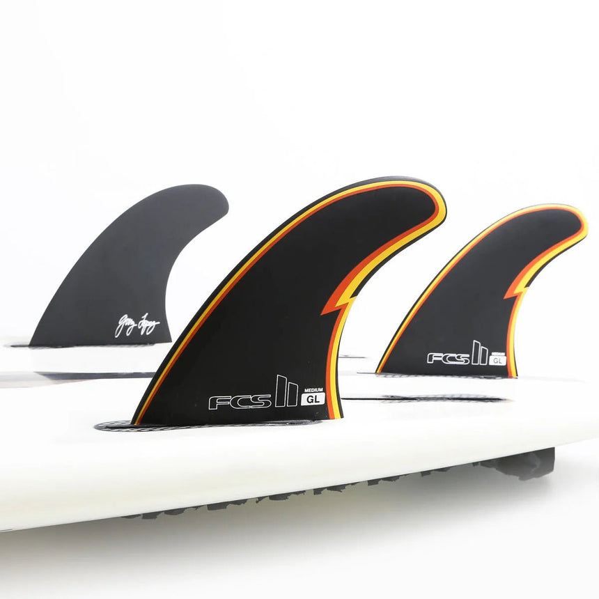 FCS II GL PC Tri - Quad Retail Fins Black#DérivesFcs