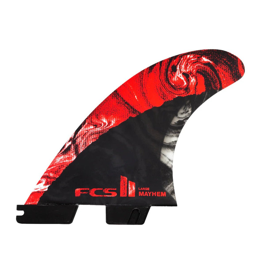 FCS II Mayhem PC Carbon Red Tri Retail Fins - Derives de SurfDérivesFcs