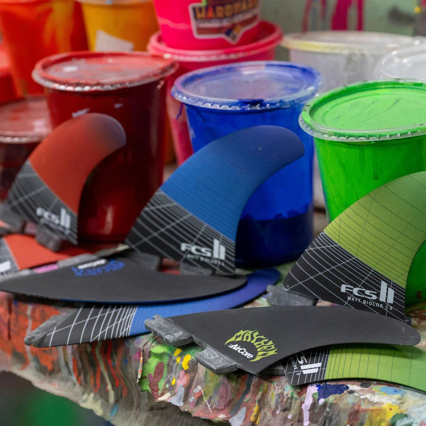 FCS II MB PC Carbon Tri Retail Fins Green#DérivesFcs