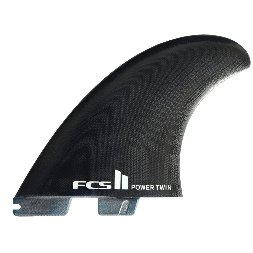 FCS II Power Twin+1 PG Black/White Retail Fins - Derives de SurfDérivesFcs