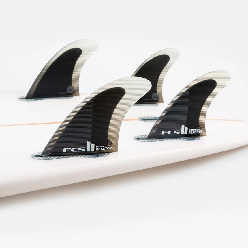 FCS II Reactor PC Quad Rear Retail Fins Black/Charcoal#DérivesFcs