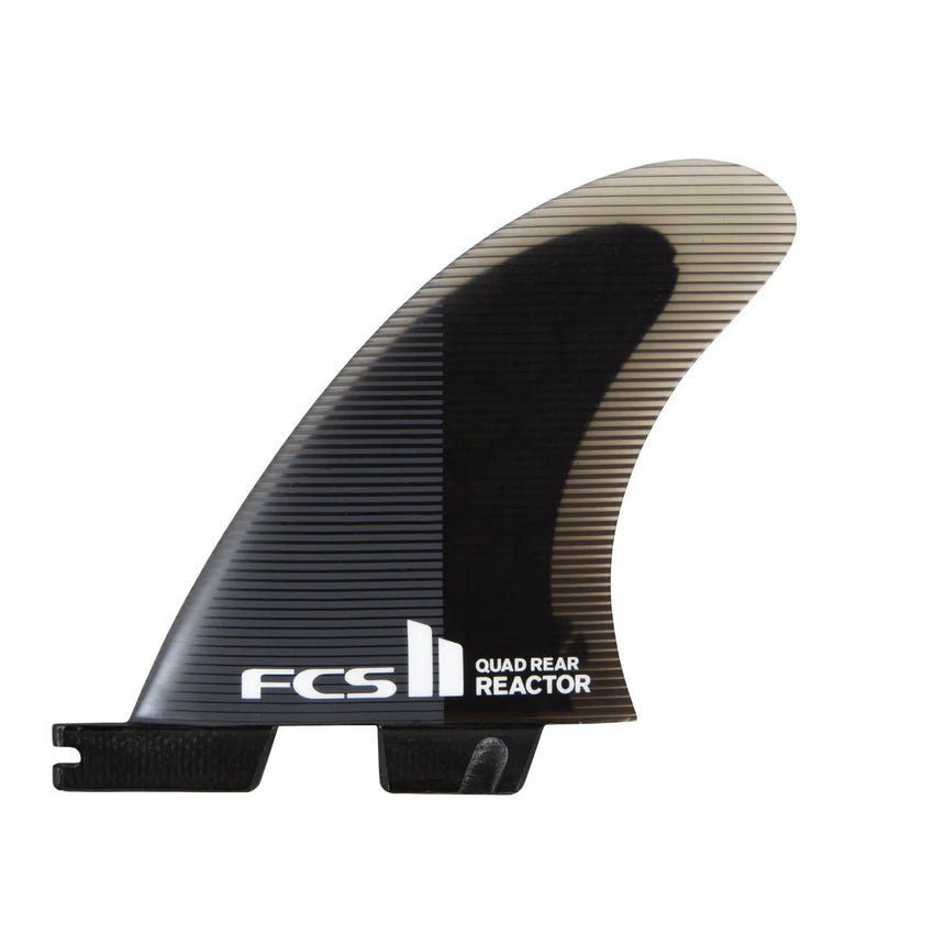 FCS II Reactor PC Quad Rear Retail Fins Black/Charcoal#DérivesFcs
