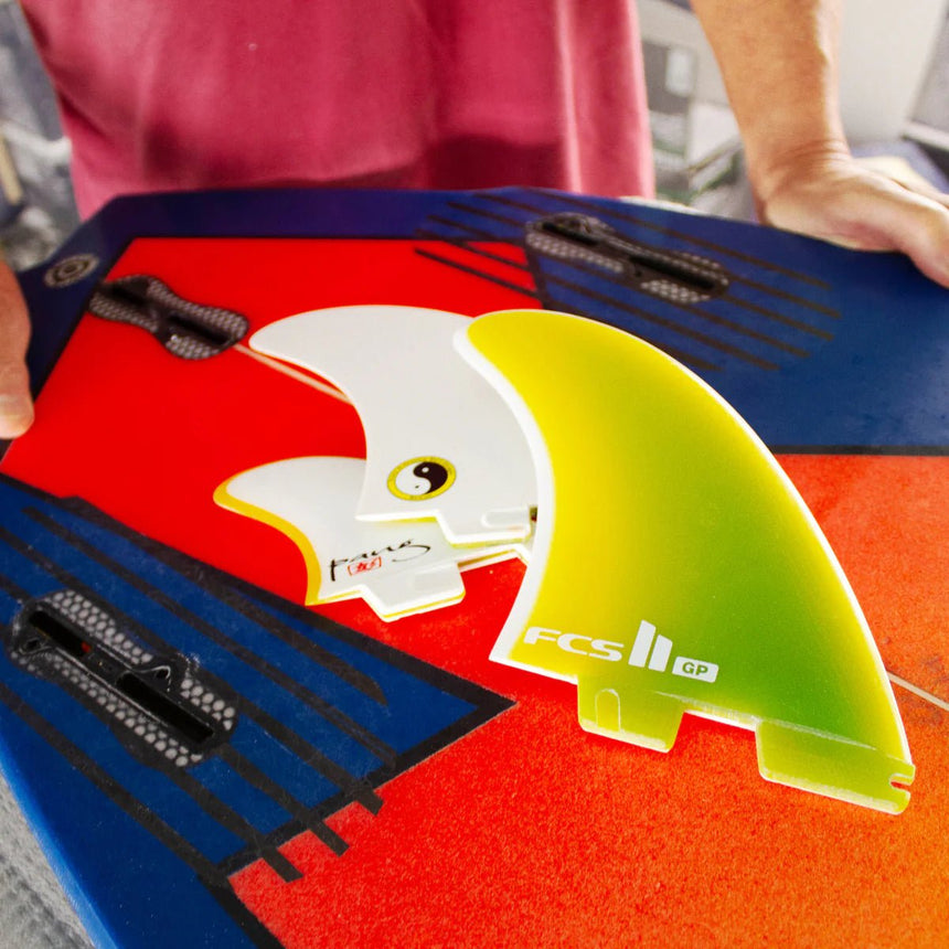 FCS II T&C PG Twin + 1 Fade Retail Fins Yellow Fade#DérivesFcs