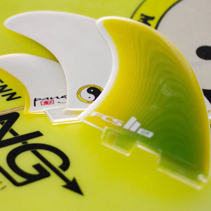 FCS II T&C PG Twin + 1 Fade Retail Fins Yellow Fade#DérivesFcs