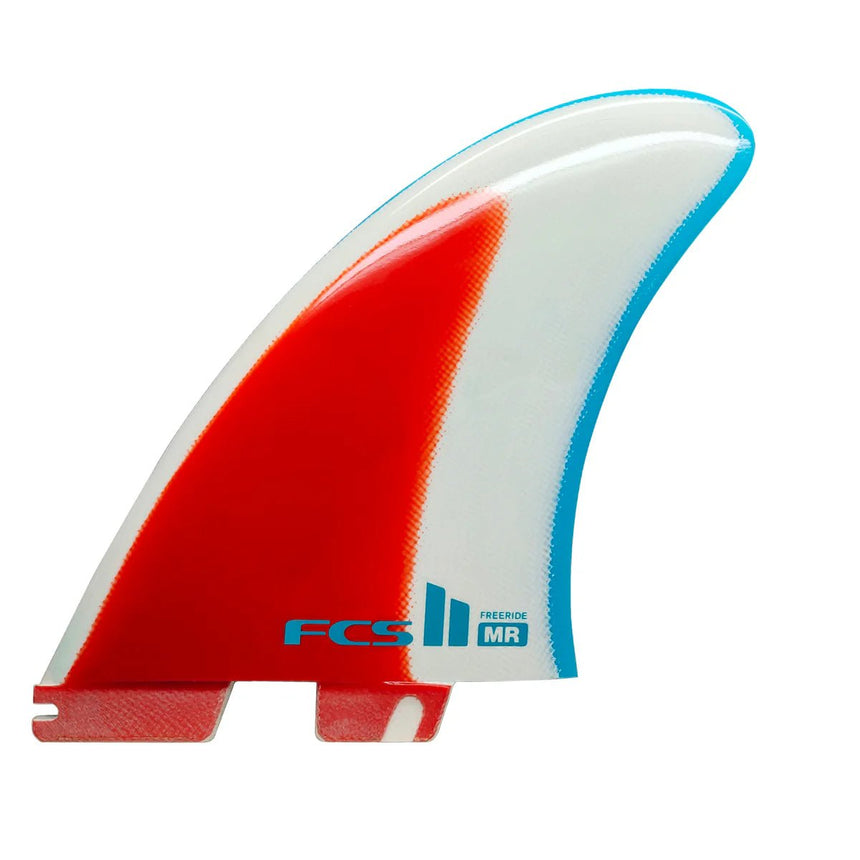 FCSII MR Freeride PG Twin Retail Fins Blue/Red/White#DérivesFcs