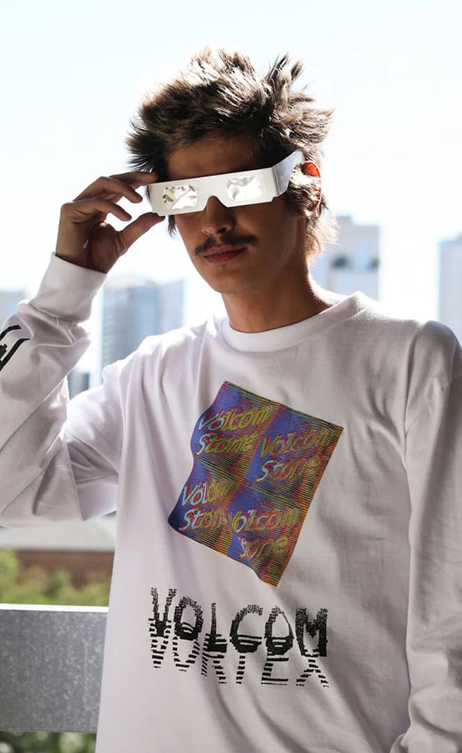 Fergadelic Tee Shirt Coupe Classique Large Manches Longues Homme#Tee ShirtsVolcom