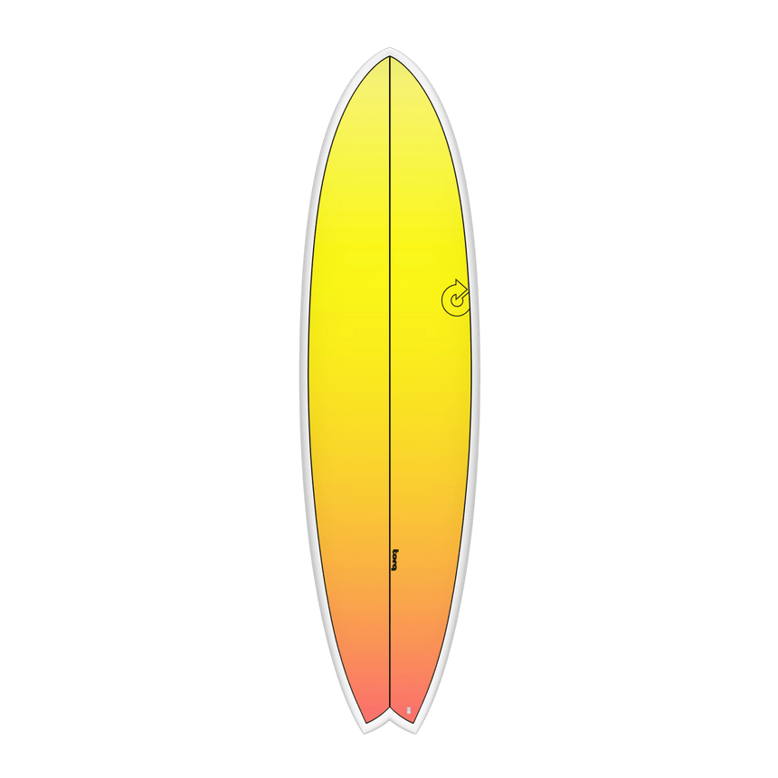 Fish Tet Retro Fade White Rail 6"3 Planche De Surf FishFishTorq