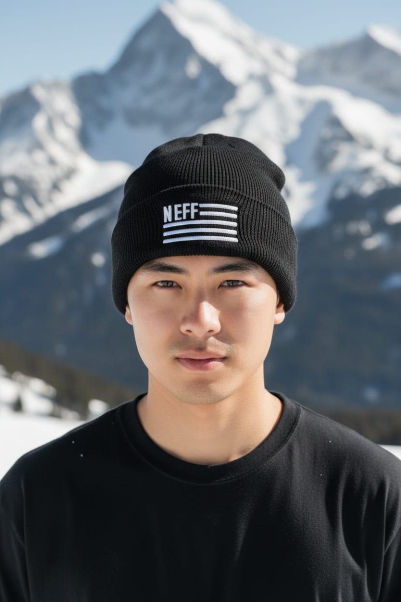 FLAGGED BEANIE NEFFBonnetsNeff