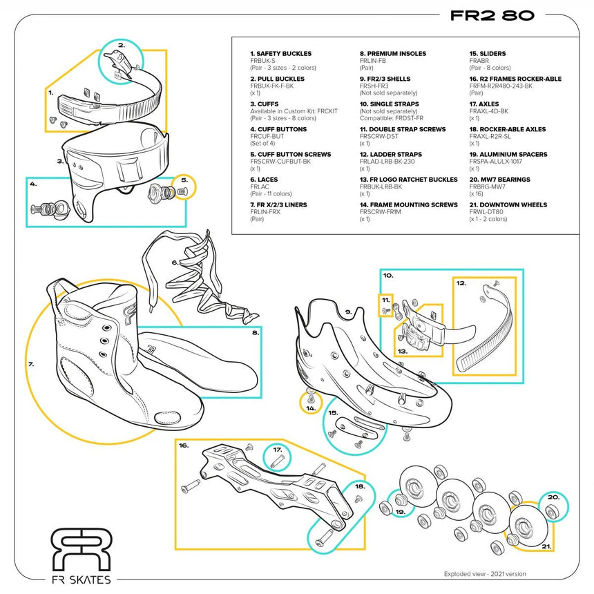 FR2 80 - Rollers En Ligne FreeskateRollers FreeskateFr Skates